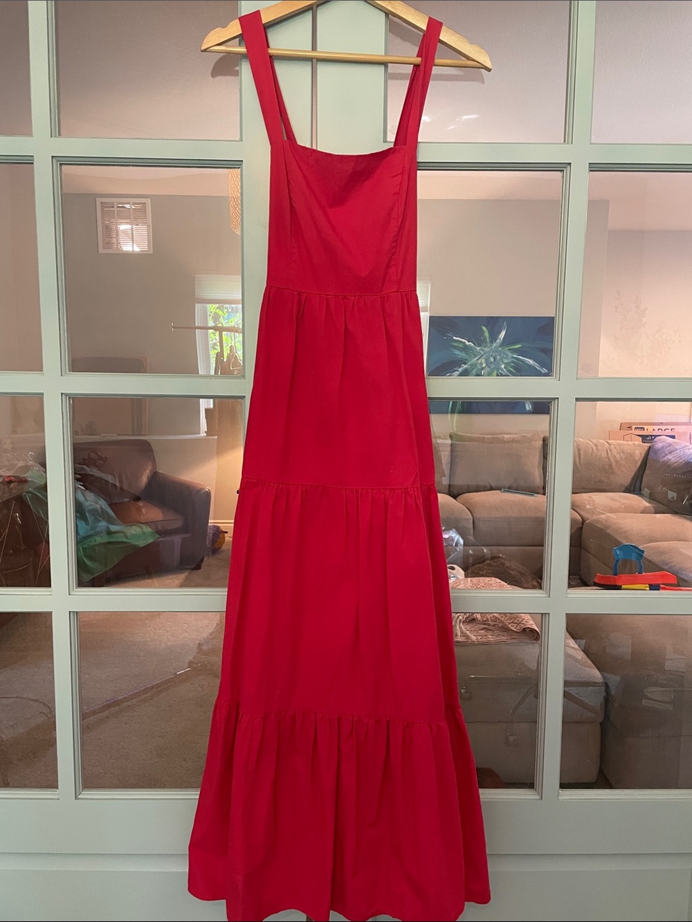 Sugarlips Red Tiered Maxi Dress